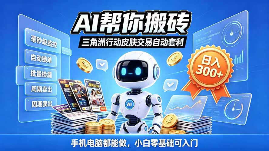 三角洲搬砖独家捡漏套利玩法 0封号单机日产300+小白轻松上手-蜗牛学社