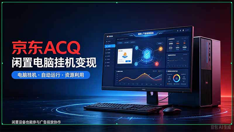 京东ACQ是什么？闲置电脑挂机采集项目拆解-蜗牛学社