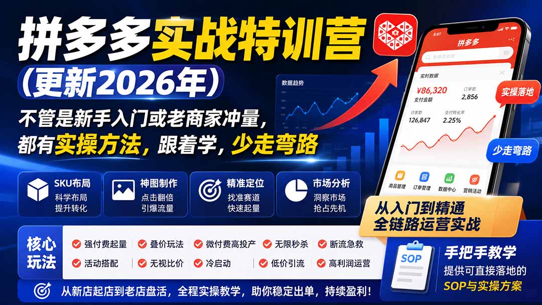 拼多多实战特训营(更新1017-蜗牛学社